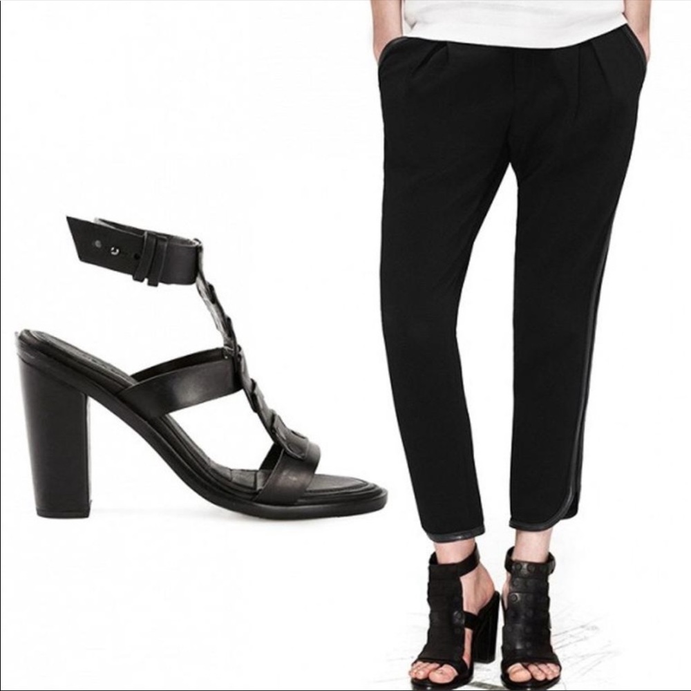 Rag & Bone T strap Block Heel Sandal 38.5